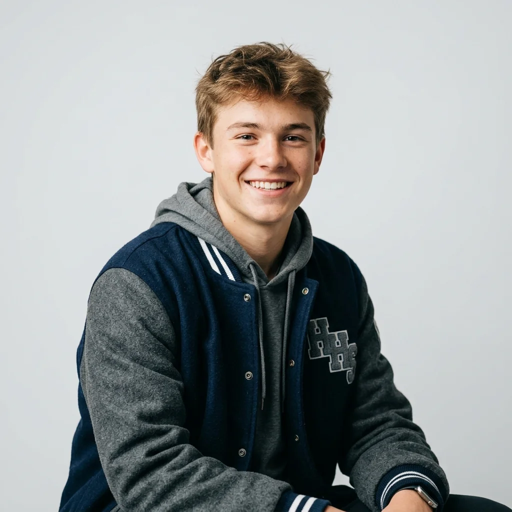 American Student Boy